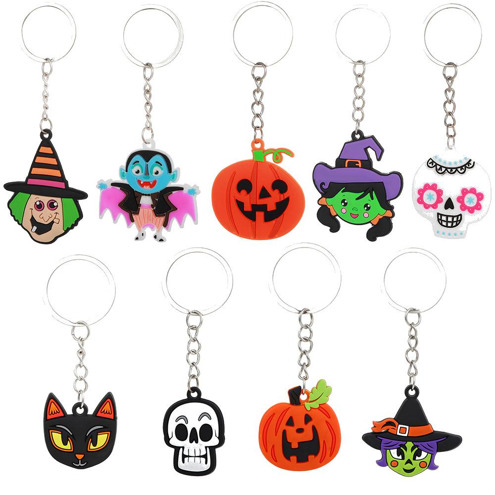 Halloween Party Favors for Kids Funny Eyeglasses Bracelets Pumpkin Keychains Bat Hair Clip Trick or Treat Cosplay Decorations