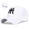 Korean Style Women's Duckbill Cap with "MY" Embroidery - Spring/Autumn Fashion, Casual Baseball Hat for Outdoor Sunshade.