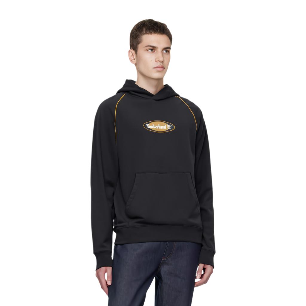 Timberland Sweatshirts Men's Black Hooded Moderate Regular A6Q5H-001
