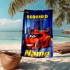 Custom Name Ultra-Soft Beach Towel with Batwheels Theme,Ideal for Pool - Camping, Diving - Perfect Travel Essential, Vibrant Beach Towel.