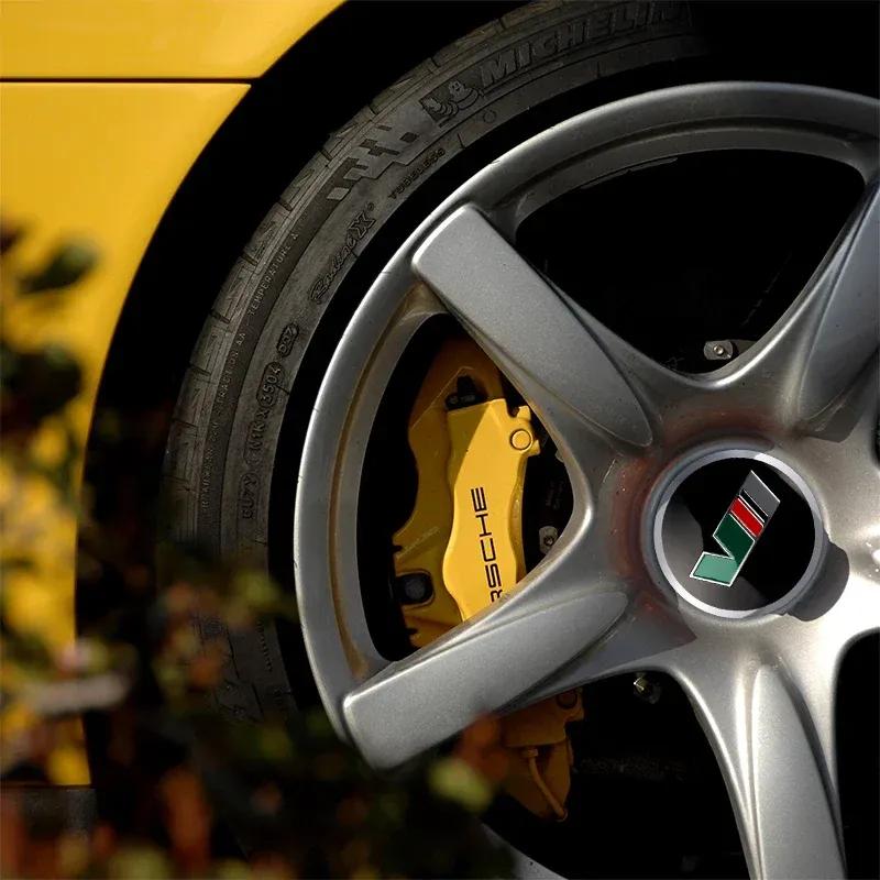 4pcs 56/60mm Car Sticker Wheel Center Hub Caps Decals Decoration for Skoda VRS Octavia A5 A7 Fabia Superb Kamiq Rapid