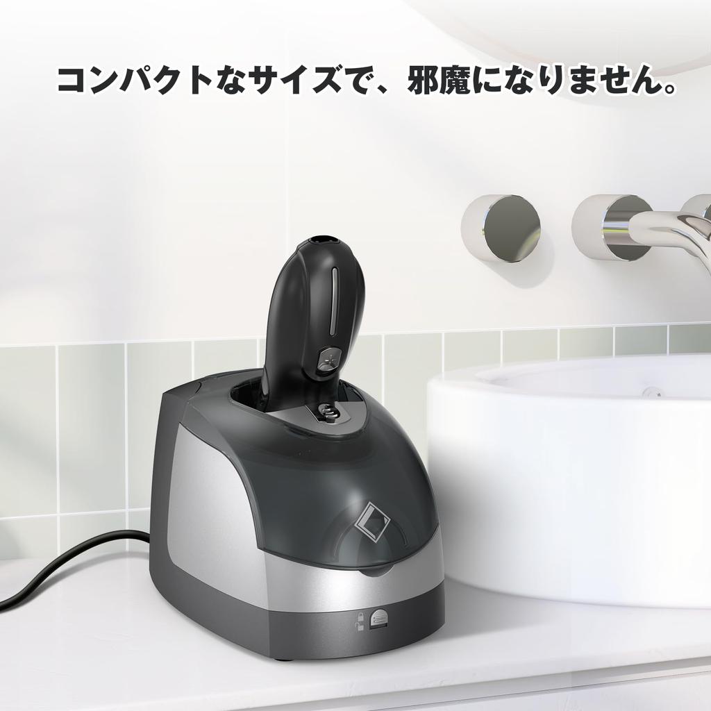 LifeBasis Ultrasonic Cleaner for Electric Quick Clean Pod and Plastic Model Kits Dentures, Shavers, Accessories, (Black)