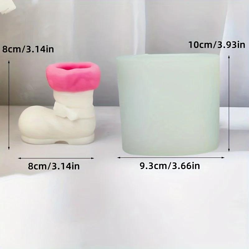 

Сделай сам Рождественские сапожки Ароматическая свеча Силиконовая форма Сапоги Гипс Смола Форма для соевого воска Формы для обуви Сапоги для снега Рождественский подарок