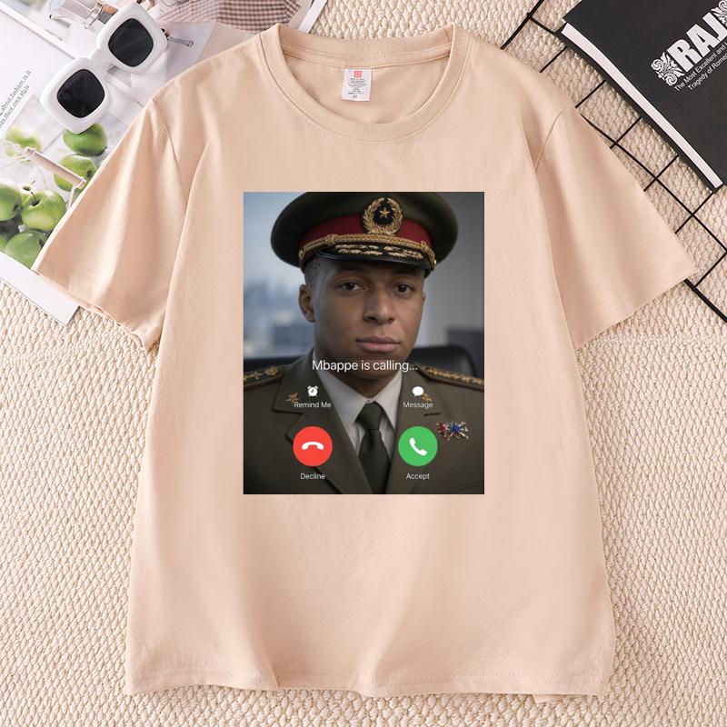 Kylian Mbappe Dictator Tshirt Unisex Unisex TShirt Casual T Shirt Cotton Short Sleeve Round Neck Tees Unisex Y2k Popular Funny Top
