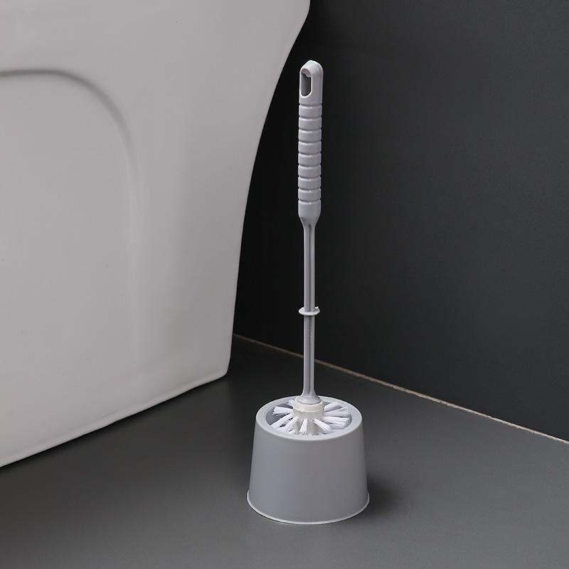 Long-Handled Soft Bristle Toilet Brush Set for Efficient Cleaning