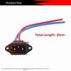 1/2/5PCS Black Scooter Copper Core Cable Plug Socket Plastic E-bike Charging Wire Connector