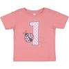Inktastic Pink Ladybug 1st Birthday Baby T-Shirt Number 1 Polka Dot Infant Tees