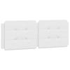 Vidaxl Headboard Cushion, White, 120 Cm, Faux Leather