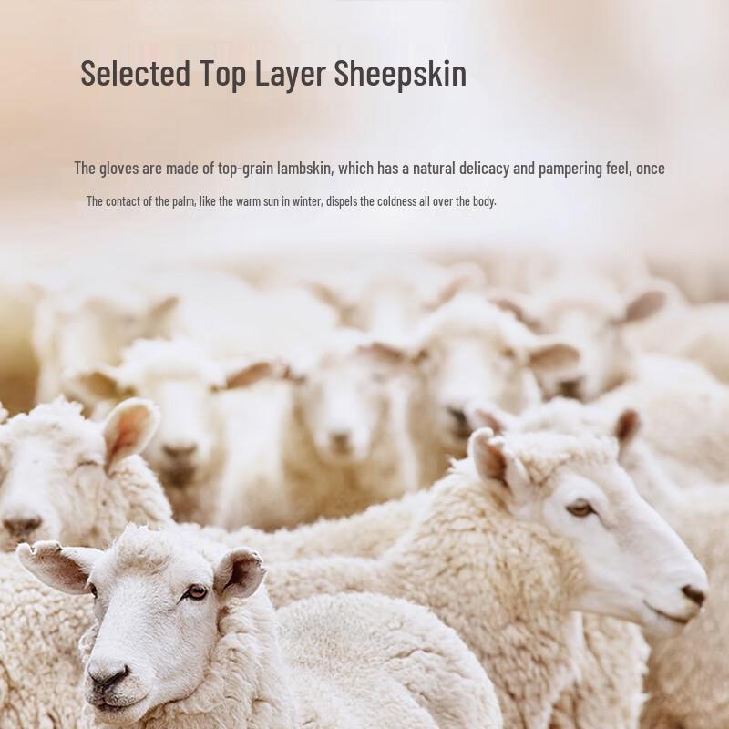 Red Dragonfly Women's Winter Sheepskin Cycling Gloves