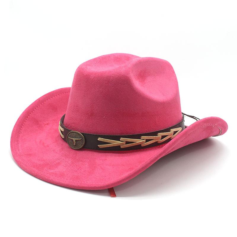 Knot Embroidered Wide Brim Hat With Polyester Wool For Spring Summer Cultural Fashion