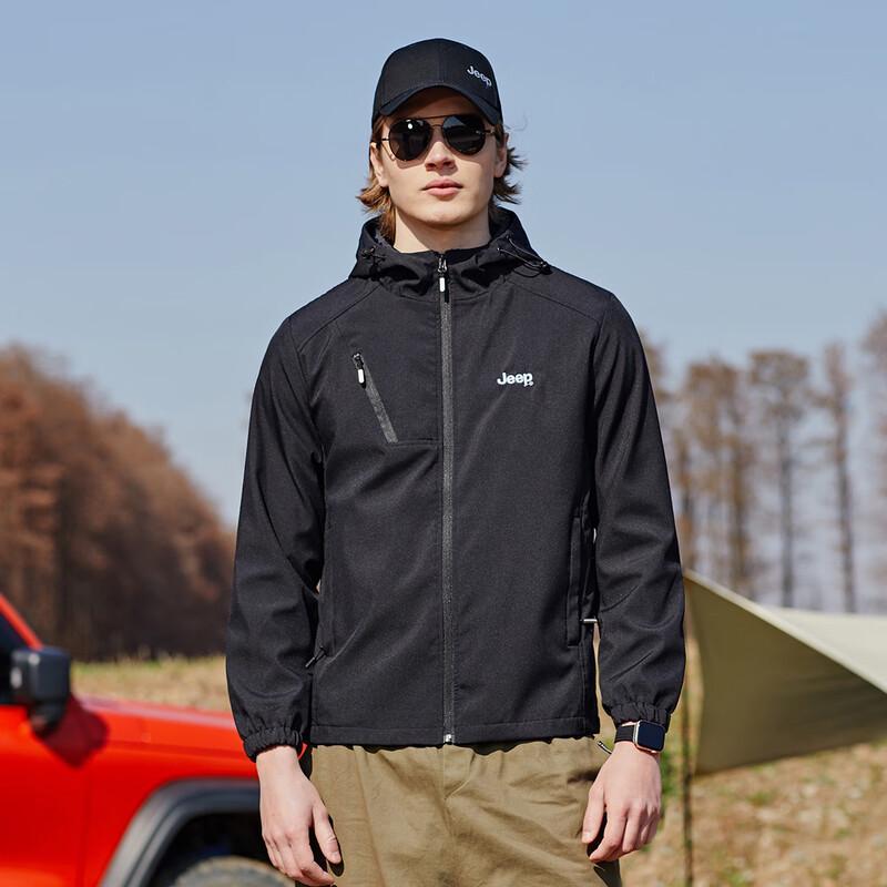 JEEP Men's Sporty Casual Hooded Jacket