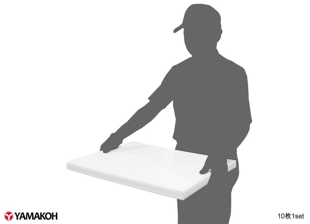 Yamako Pladan Sheets, 450x600mm, 3mm Thick, 10 Sheets (White)