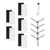 Filters Side Brush Replacement Kit For Lefant M1 / M2 Pro Robot Vacuum 5 Filters + 4 Side Brushes + Cleaning Tool