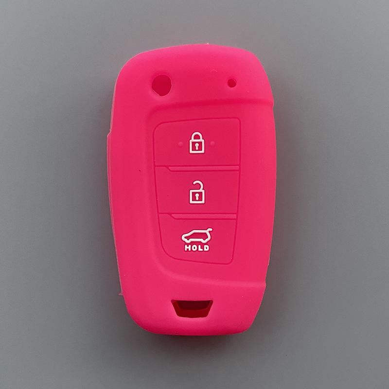 Silicone Car Key Cover Case Holder For Hyundai Tucnson nx4 Elantra Kona VENUE 2021 2022 Solaris 2017 Sonata Solarium Car Key