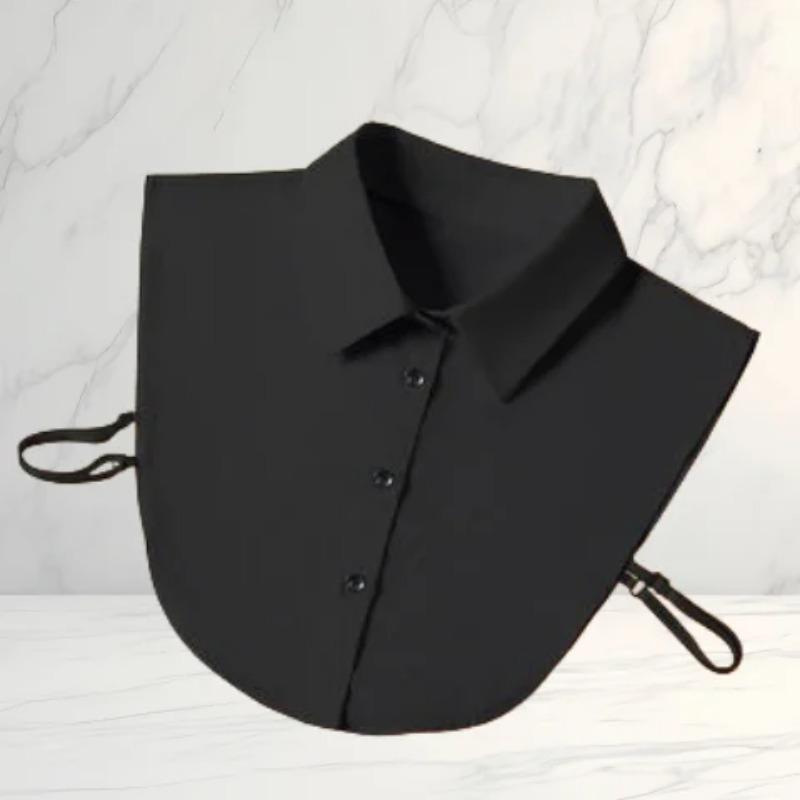 Women's Fashion Cotton Fake Collar for Suits - Minimalist Half-Shirt Style, Versatile & Convenient, Removable Collar