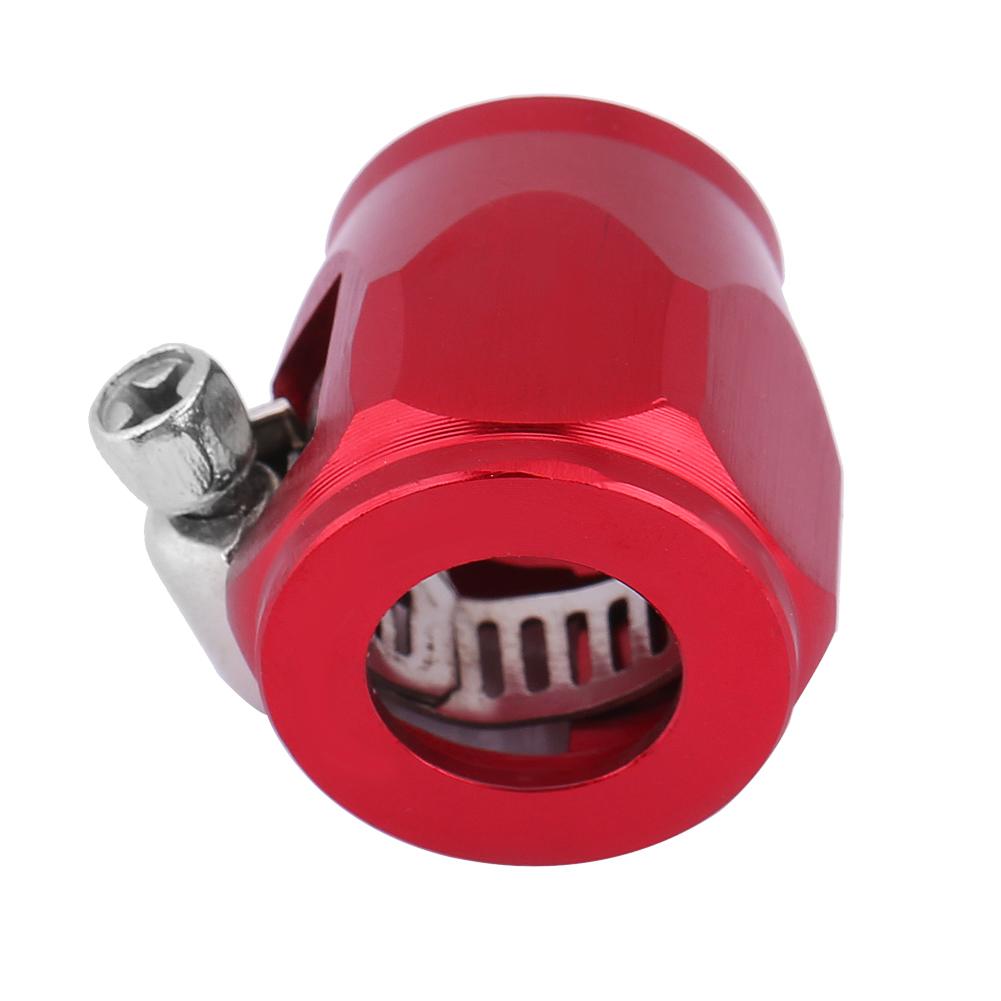 Car Oil Fuel Hose End Clamp Finisher Water Line Clip Hose Connectors AN4 12mm Red