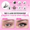 DIY Lashes Extension Kit Eyelashes 200 PCS Clusters Lash Bond and Seal Makeup Tools for Gluing Lashes Gluing Glue Accessories