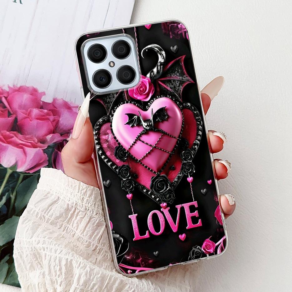 For Honor X8 4G Case Honor X8a X8b X8C Luxury Painted Cover Soft Silicone Case For Honor X8b X8a HonorX8C HonorX8 4G Fundas Bags