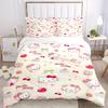 3pcs Dessert Hello Kitty Bedding Set, Including 1 Quilt Cover and 2 Pillow Shams,Soft and Comfortable Home Bedroom .W033