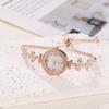 Women's Adjustable Floral Diamond-Set Wrap-Around Watch