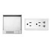 Multifunctional Universal Floor Socket Marble Style Hidden Socket Factory Stainless Steel Embedded Power Socket