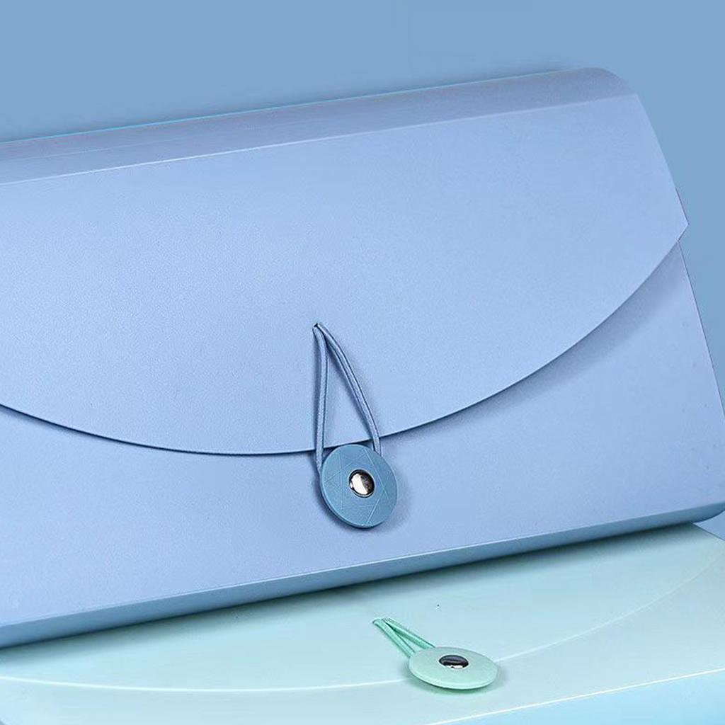 Expanding File Folder 13 Pockets Professional Waterproof Documents File Folder for VAT Invoice Recei