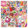 50 Cute Candy Dessert Stickers: Waterproof, Creative DIY for Journals & Suitcases