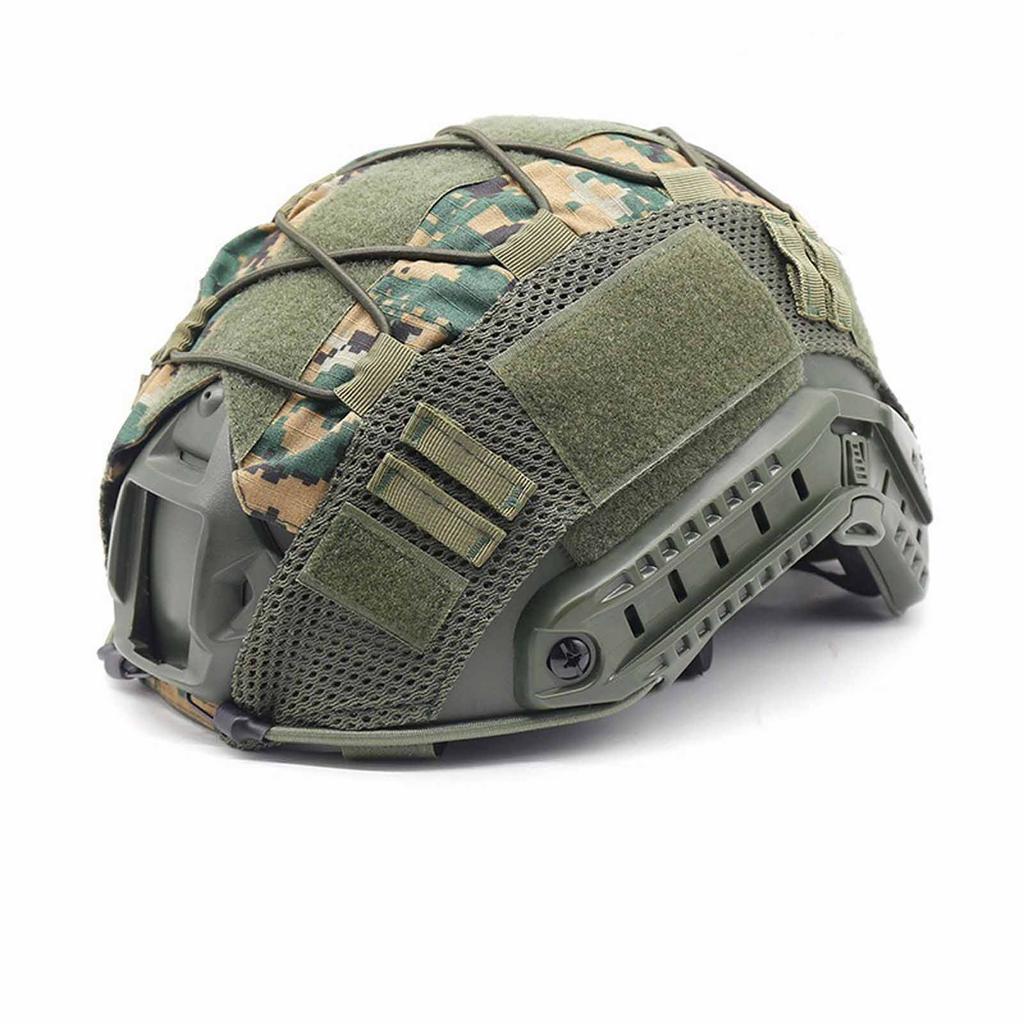Camouflage Helmet Cover, Upgraded Outdoor Military Helmet Accessory, Hunting, Airsoft, Paintball Helmet Protective Gear