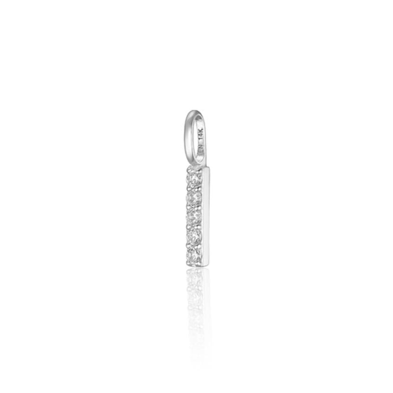 LUNNE 14k Diamant Stick Bar Hänge (14k Guld) #LCP01