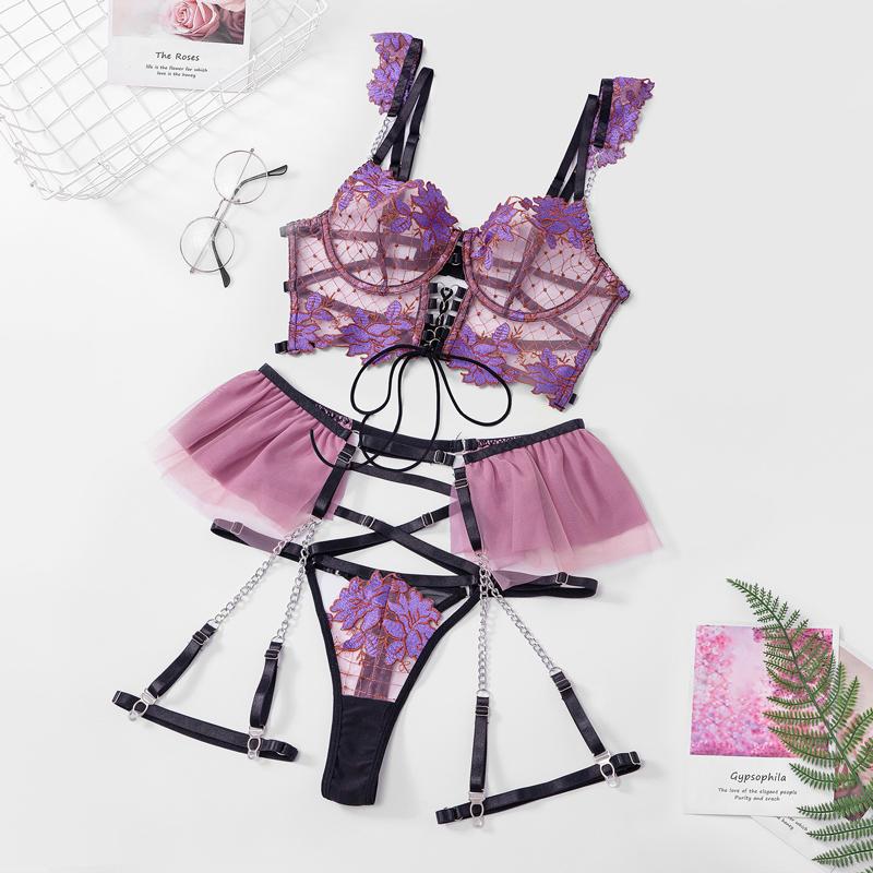 Sexy Underware New Women's Underwear Set Romantic Lingeries for Party Erotic Lingerie for Sex Female Bra and Panties Sets Below