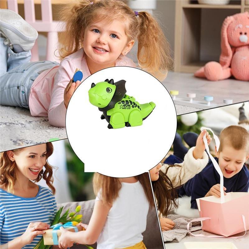 ABBP-Induction Cute Robot Follow Your Pen Draw Any Line Robot Educational Walking Animal Figure Gifts Robot Dinosaur