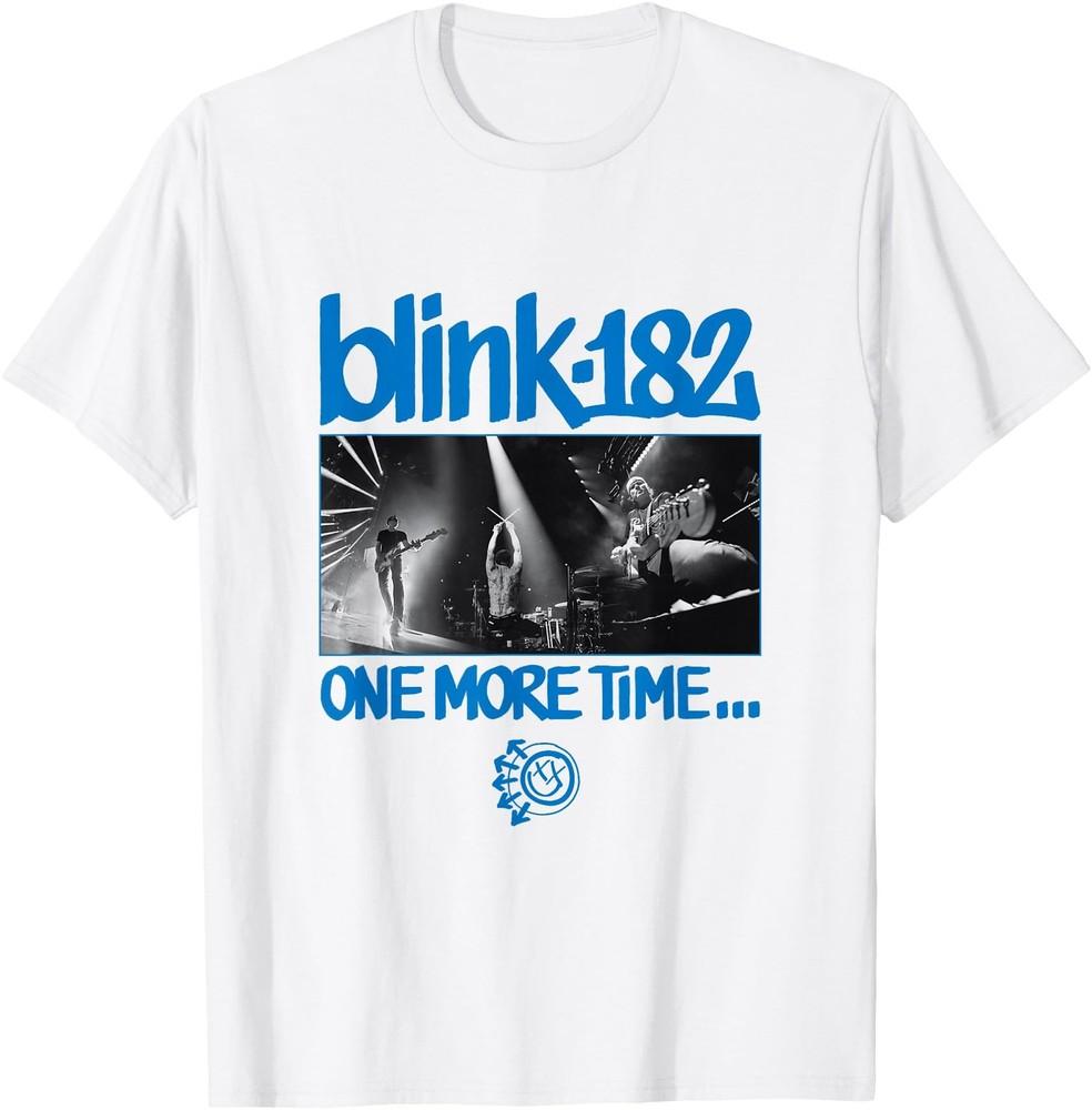 Blink-182 One More Time Photo T-Shirt Rock Band Shirt Family Rock Fan Shirt Unisex T-Shirt M