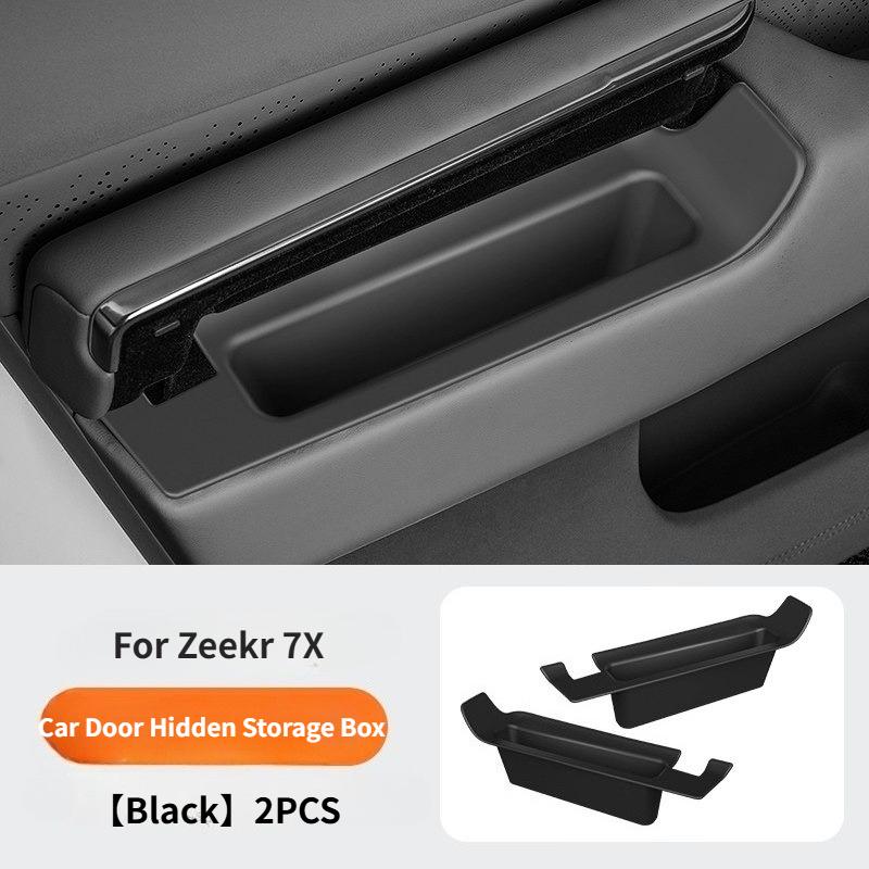 For Zeekr 7X 2025 2026 Car Door Hidden Storage Box Silicone Door Storage Barrel Front Door Storage Box Car Interior Accessories