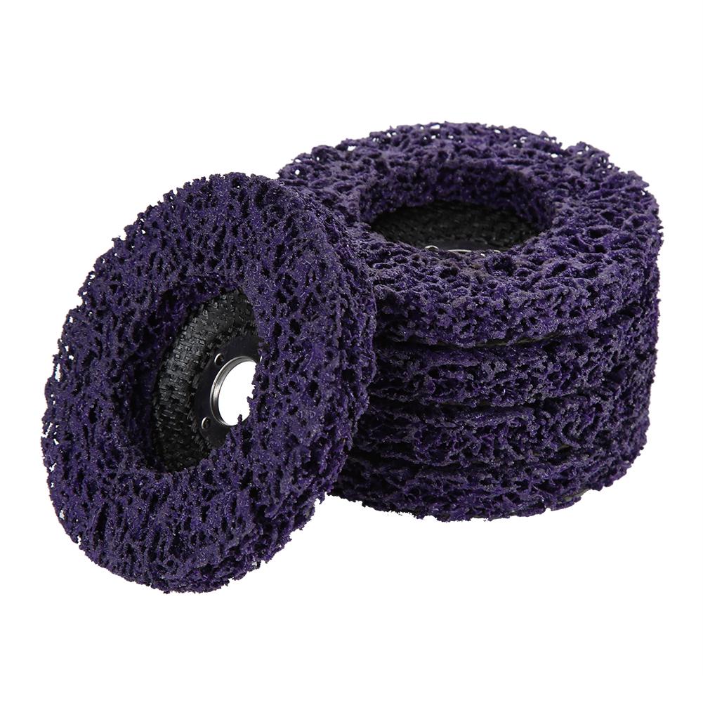 5Pcs 100mm Poly Strip Wheel Disc Paint Rust Removal Tool Poly Strip Grinding Wheel Polishing Wheel for Angel Grinders