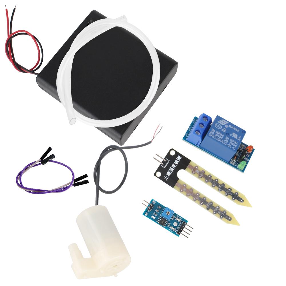 Water Pump Module Kit DIY Soil Moisture Detection Watering Irrigation System Automatic Garden Drip Watering