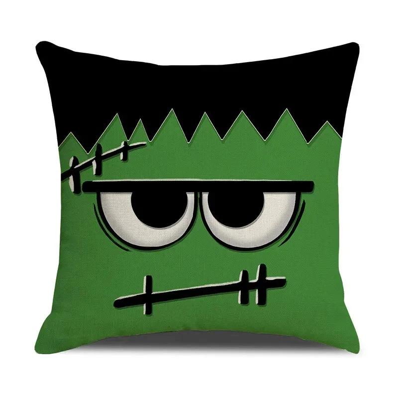 

Украшения для вечеринки на Хэллоуин, забавное выражение лица привидения, наволочка, подходящая для украшения дома, гостиной, дивана, комнаты 16x16Inch