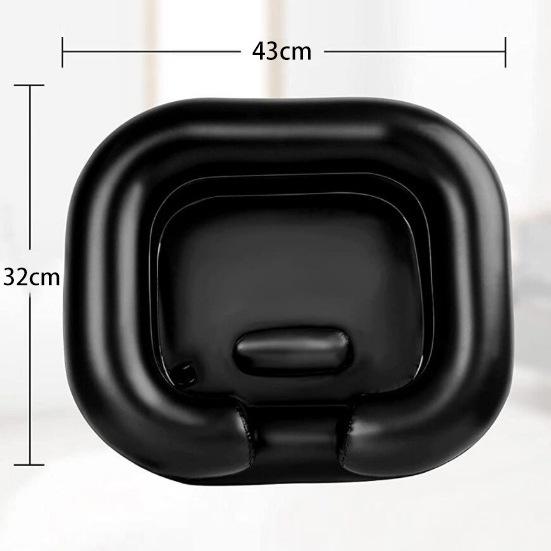 Verdicktes aufblasbares PVC-Shampoo-Becken mit eingebautem Kissen für bettlägerige, ältere, schwangere Frauen und Kinder