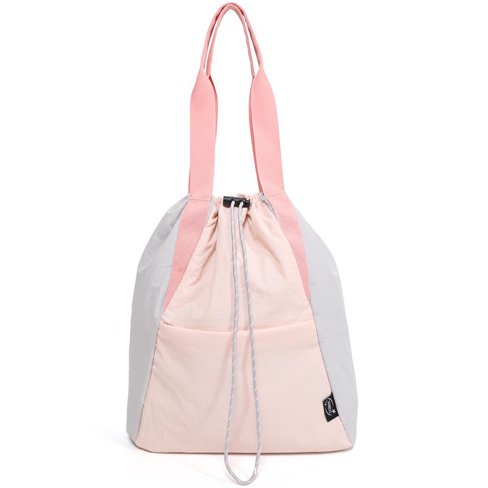 

Bags 2025 New Nylon Cloth Backpack Women Contrast Yoga Sports Bag Large Capacity Handbag Bags