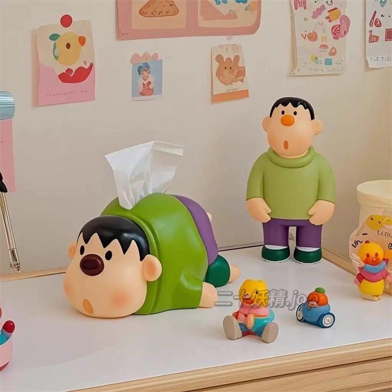 Anime Peripheral Doraemon Cute Chubby Tiger Tissue Box Home Living Room Tissue Box Dining Table Decoration for Friendsgift