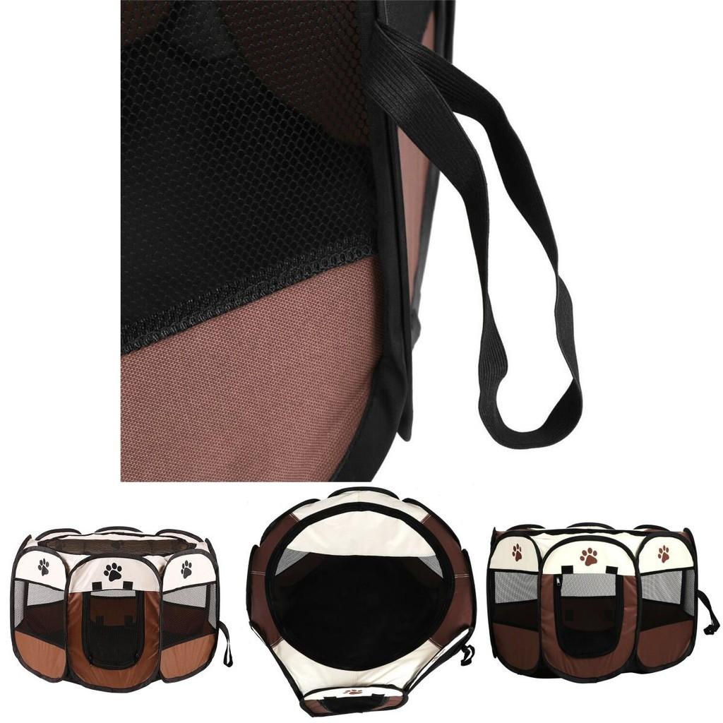 Tenda Kennel Portatile per Animali Domestici Design Ottagonale per Facile Montaggio e Riposizionamento