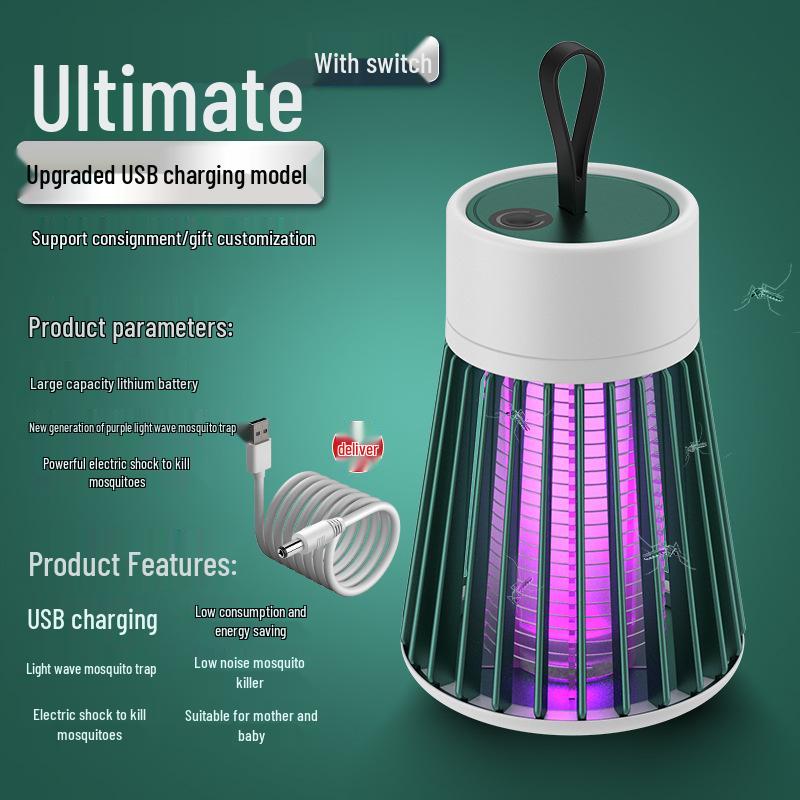 USB Rechargeable Outdoor and Indoor Electric Mosquito Killer Lamp and Repellent Trap