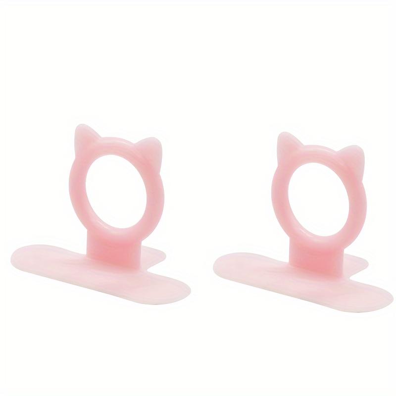 

2pcs Silicone Toilet Lid Lifter with Ergonomic Handle - Hygienic No-Touch Design, Durable Bathroom Accessory for Easy Lid Lifting розовый