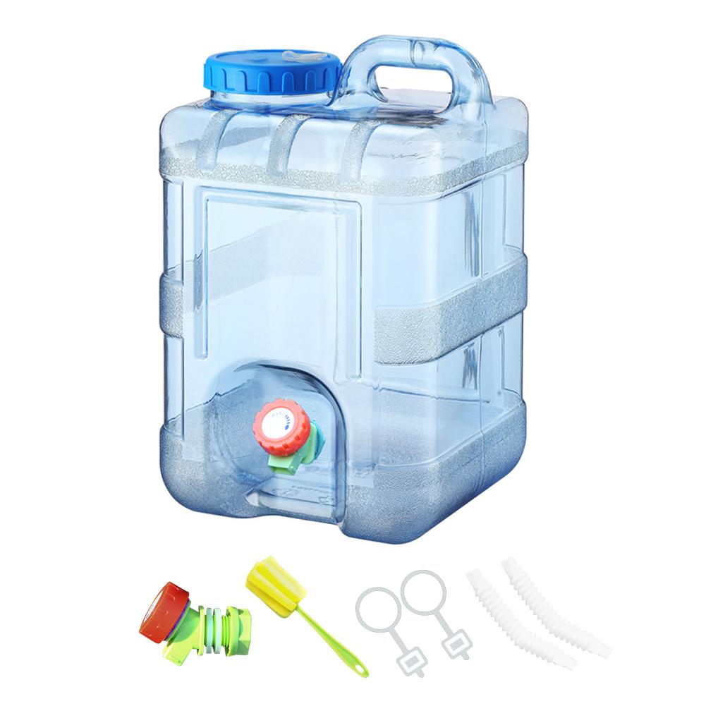7.5/10/15L Camping Water Container Portable Water Storage Tanks Food Grade Large-Capacity with Faucet Outdoor Supplies