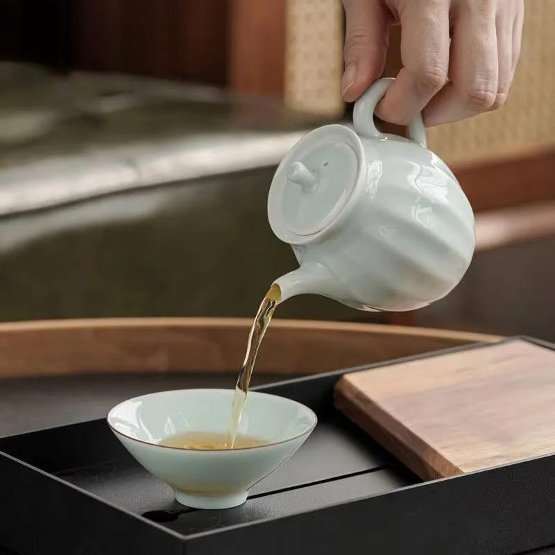 160ml Boutique Graisse de Mouton Porcelaine Blanche Jade Pot d'Érudit Xi Shi Ensemble de Thé Kungfu Ménager Fait Main Ustensiles de Service Cérémonie du Thé Cadeau