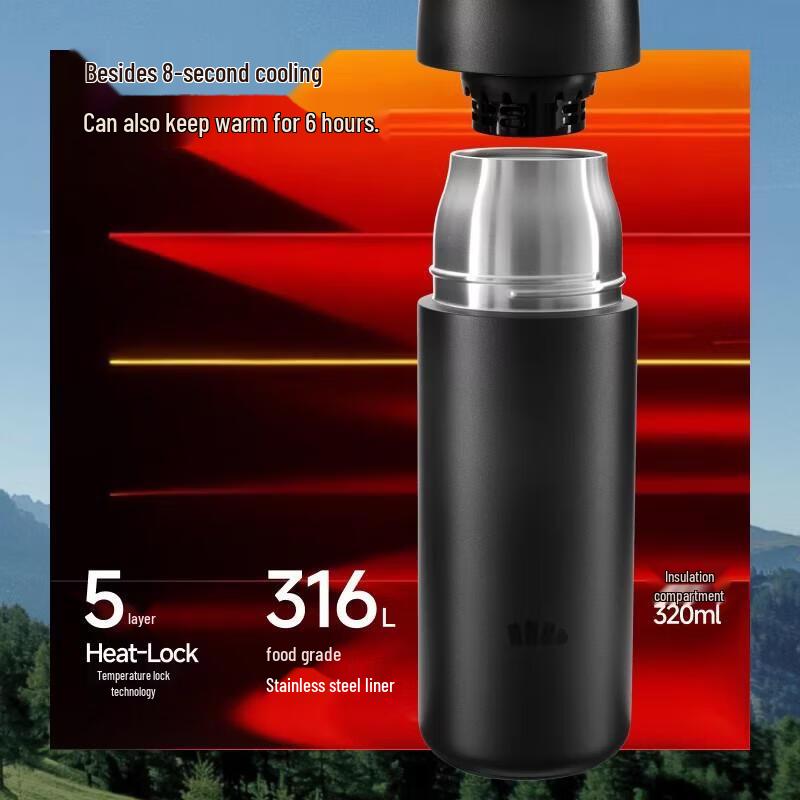 Beneunder Outdoor Dual-Compartment Insulated Mug