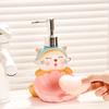 Cute Cat Soap Box lotion Bottle Two in one Two Use Drain Ceramic Soap Dish Toilet Soap Box Hand Wash Liquid Press Bottle
