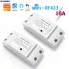 16A Tuya WiFi Smart Switch Support RF 433MHZ Works With Smart Life App Alexa Google Home Voice Control for Home Automation