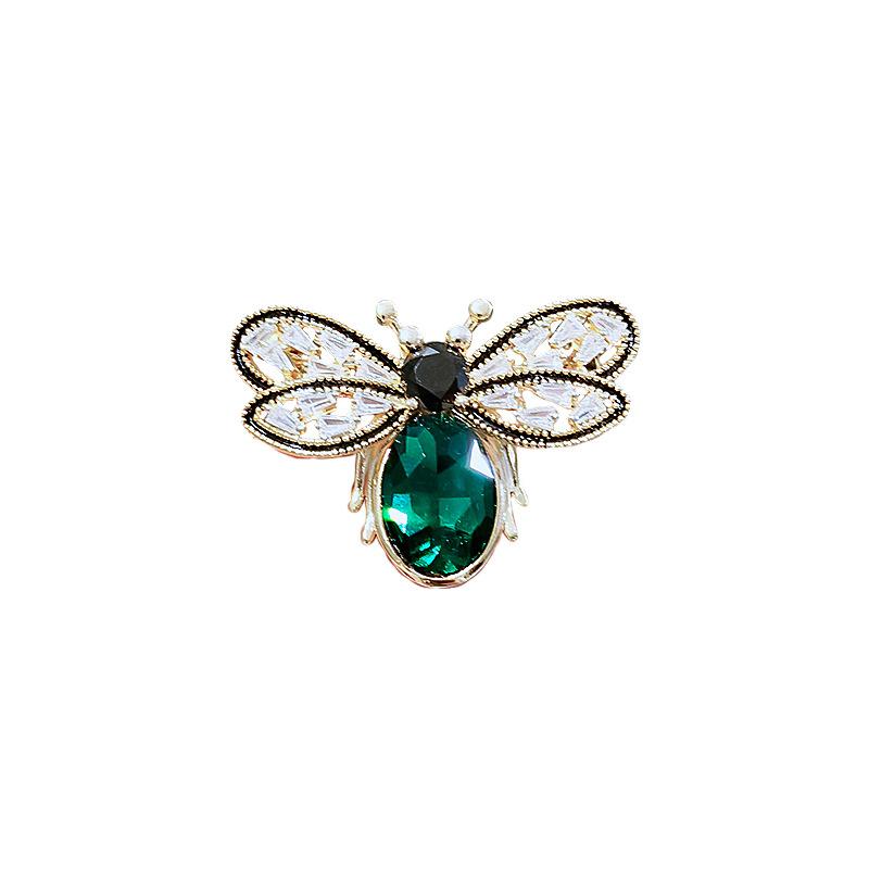 Bee Brooch High-end and Exquisite Brooch Chinese-style Overcoat Suit Niche Anti-glare Brooch