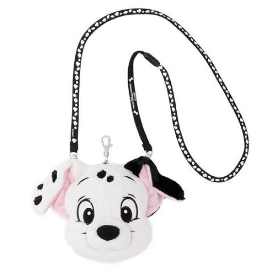

101 Dalmatians Plush Pass Case Disney Resort Coin Case Neck Strap with Reel