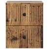 Wall Mounted Nightstand Reclaimed Wood Look 33 x 34.5 x 40 cm